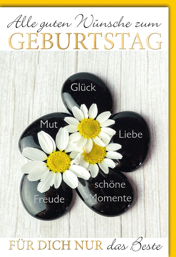 Verlag Dominique Grußkarten Geburtstag Glückwunschkarte im Format 11