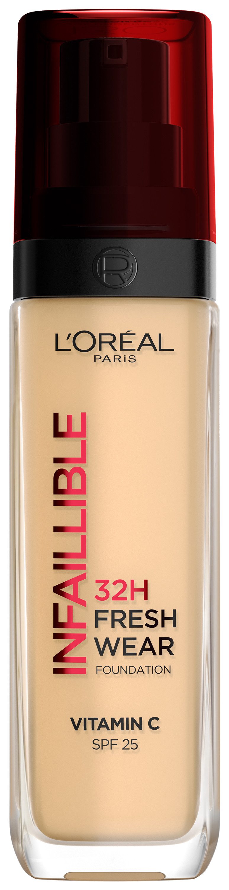 L'ORÉAL PARIS Foundation INFAILLIBLE 32H FRESH WEAR MAKE-UP FOUNDATION, wirkt bis zu 32 Stunden lang wie frisch aufgetragen