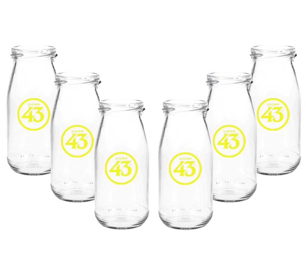 Cocktailglas Licor 43 Milchflasche - 6er Set Milchglas Cocktailglas Likör Liquor