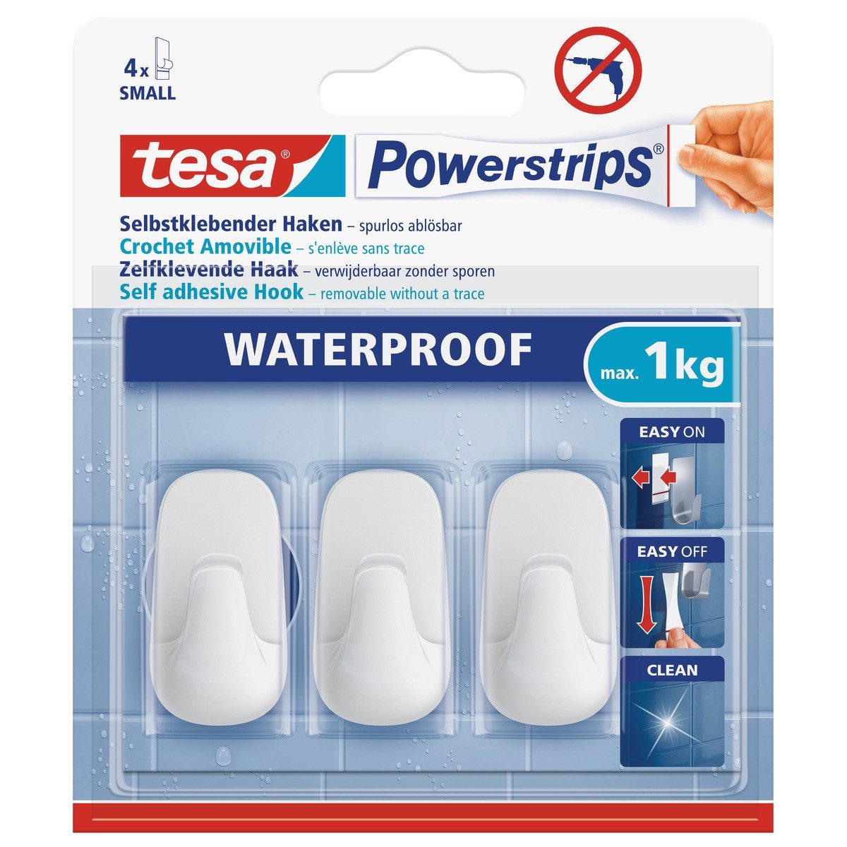 tesa Klebehaken tesa Klebehaken Powerstrips Plastik small weiß