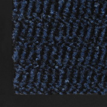 Fußmatte Türmatte Fußmatte Schmutzfangmatten 2 Stk Rechteckig Getuftet 90x150cm Blau, vidaXL, Rechteck, Höhe: 150 mm