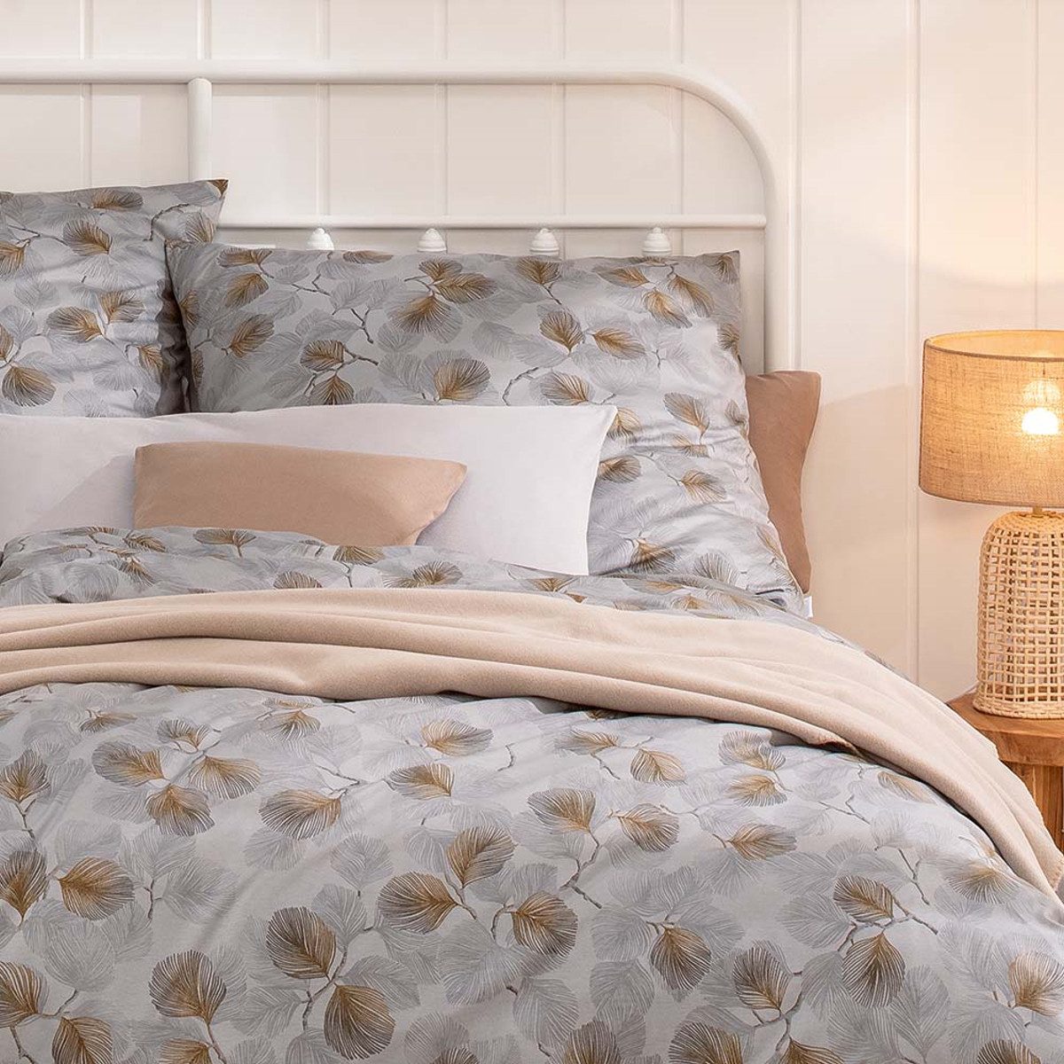 Estella Bettwäsche Estella Interlock Jersey Bettwäsche Rebecca 6897-810 Grau 135x200, 2 teilig