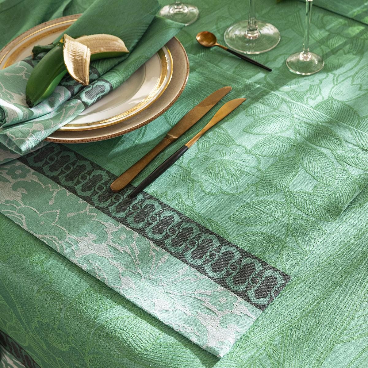 Le Jacquard Francais Platzset Tischsets (2x Set) Escapade Tropicale Cameleon 36x50 cm, (Set, 2-St), unbehandelt