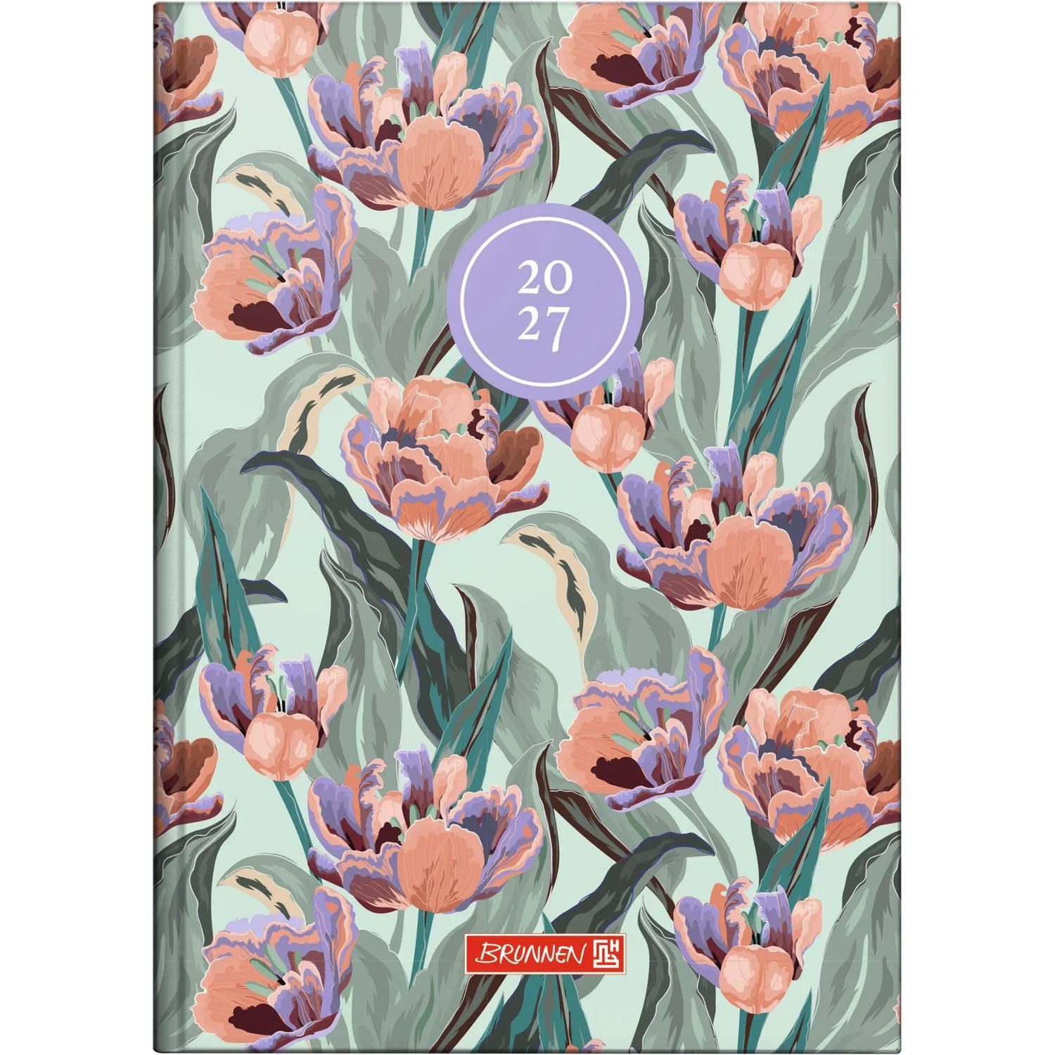 Baier & Schneider Taschenkalender BRUNNEN 1079515027 Buchkalender Mod. 795 2027 "Botanical" A5, Papier