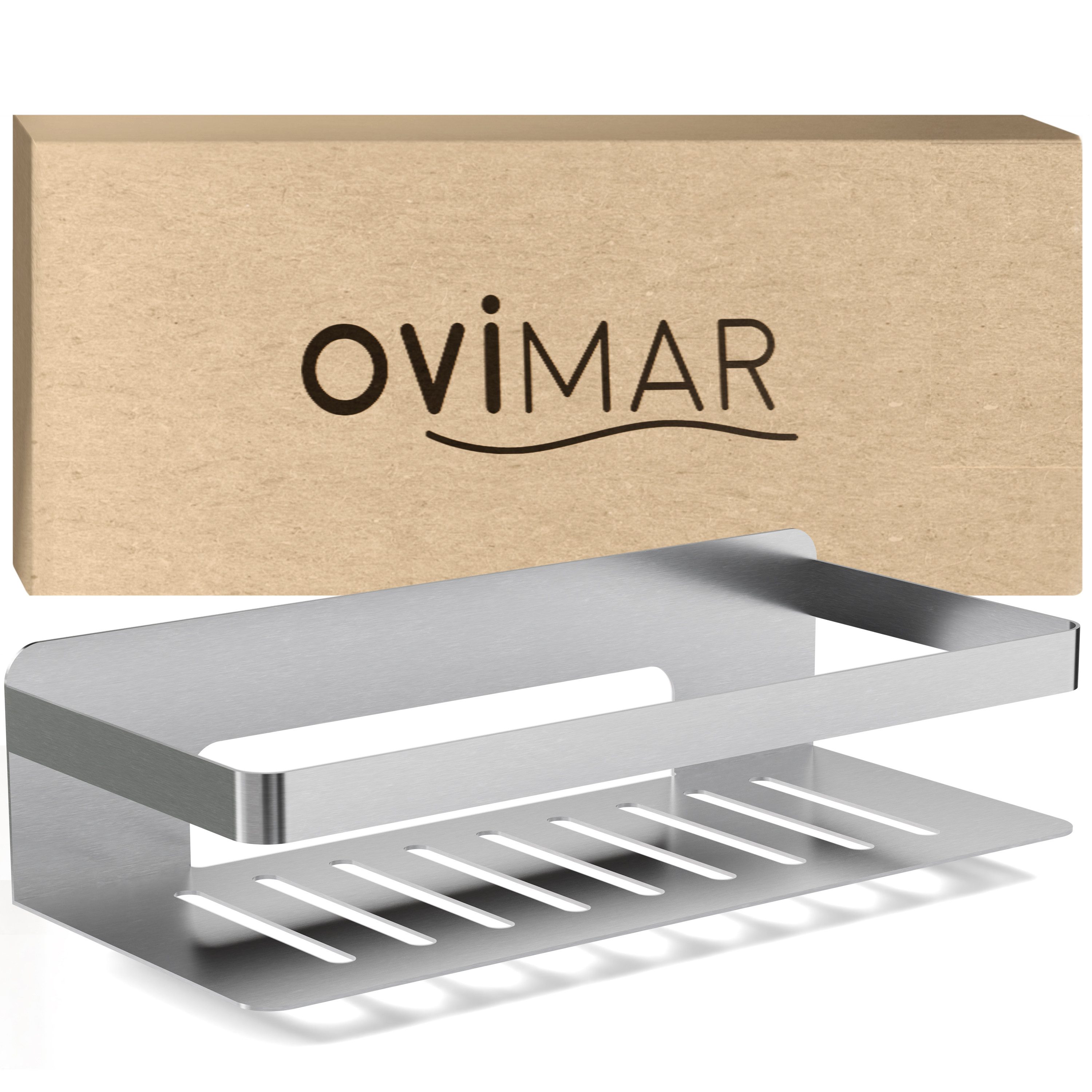 ovimar Duschkorb Christianso (1 St), aus Edelstahl in Silber zur Zum Kleben günstig online kaufen