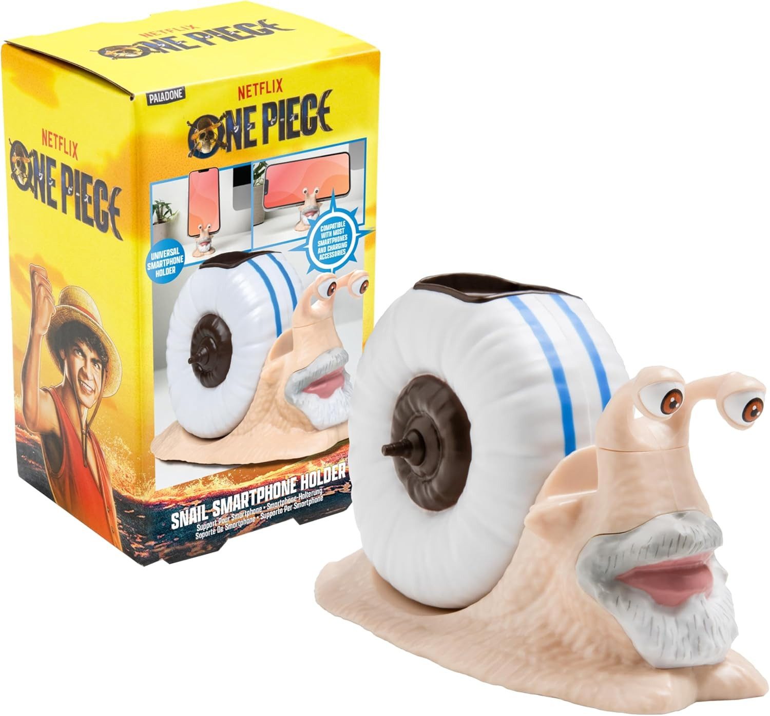 Paladone Product Handy-Halterung One Piece Handyhalter (Garp Design) – Snail Smartphone Holder