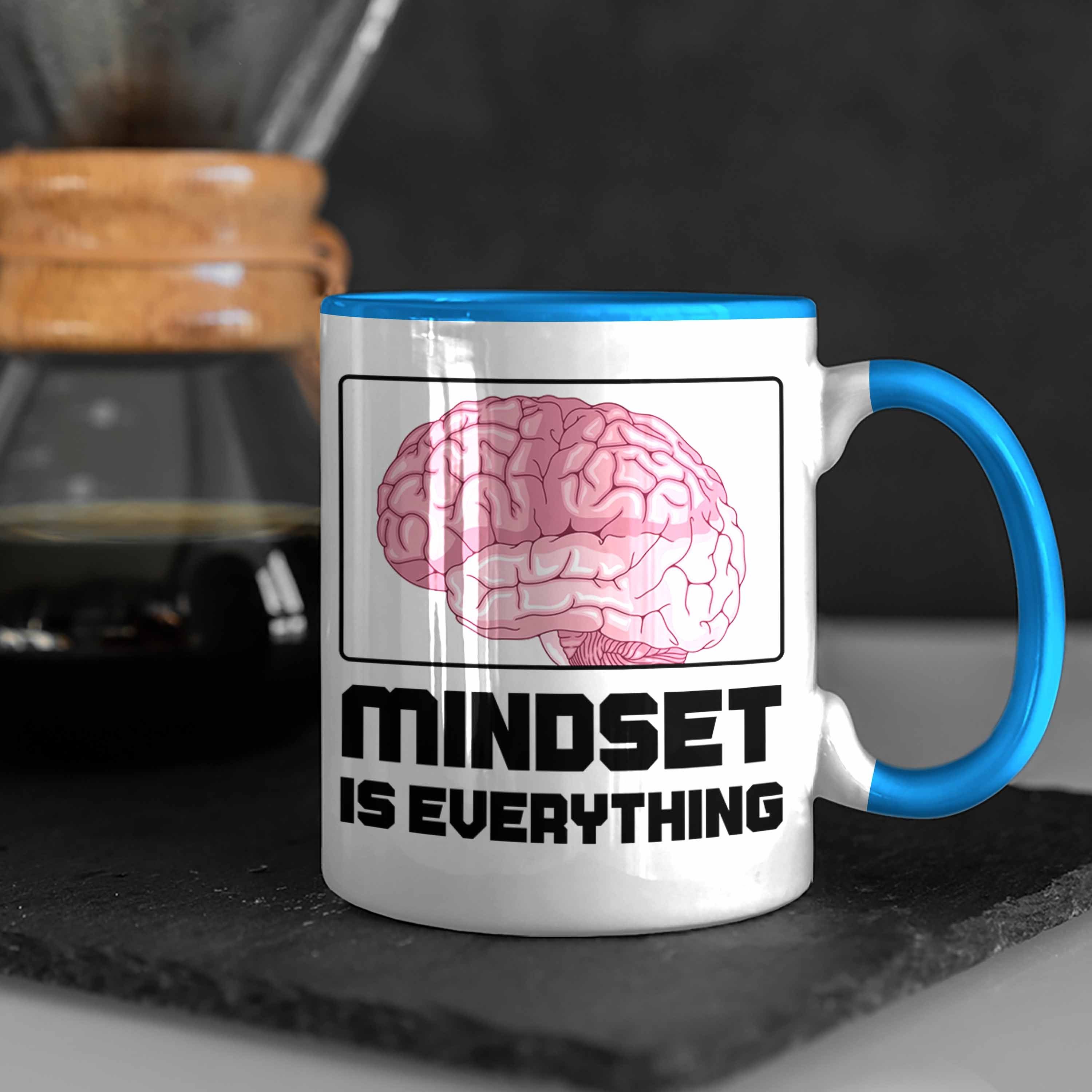 Blau Idee Tasse Trendation Motivation Mindset Tasse Spruch Trendation Entrepreneur - Entrepreneurship Geschenk