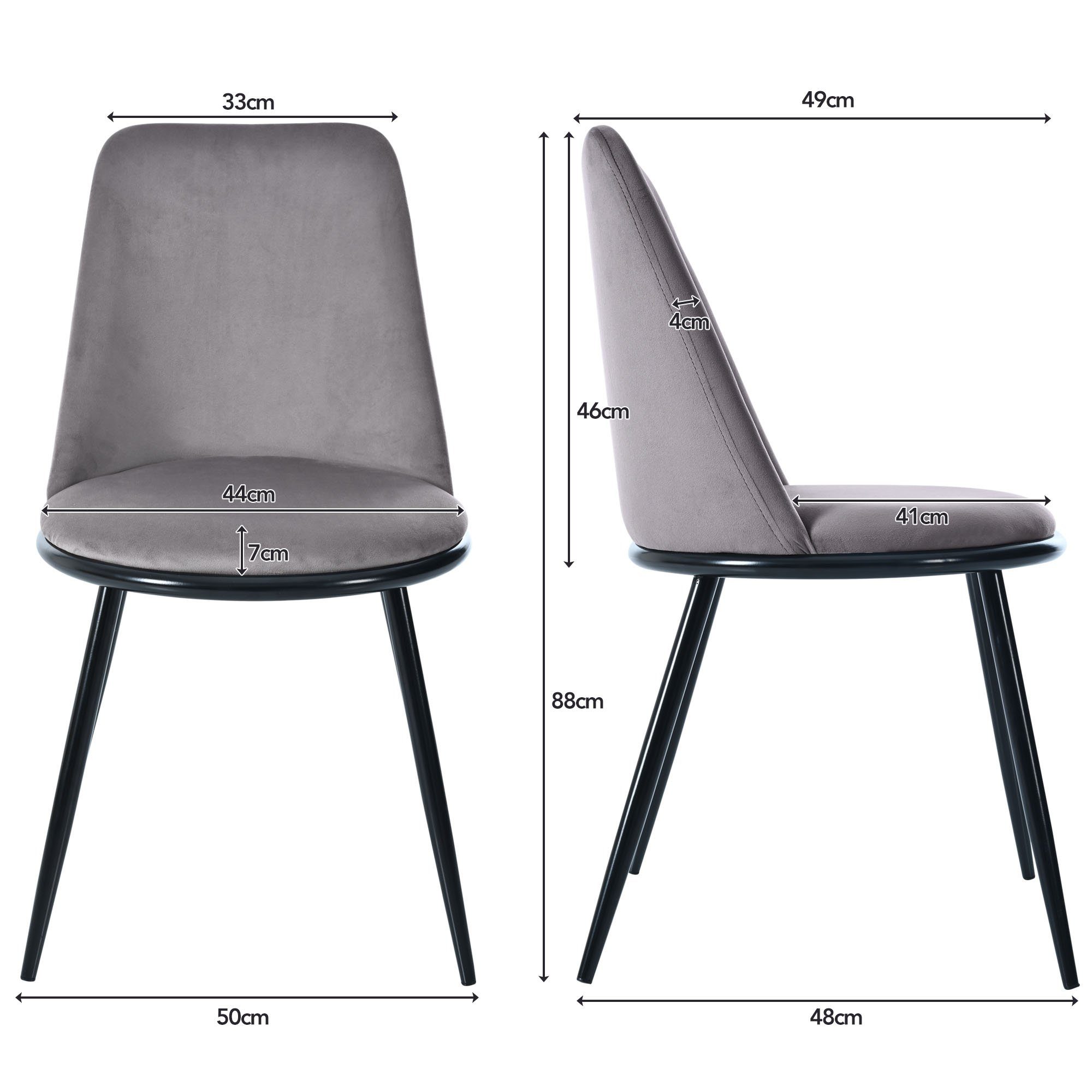 Flieks Esszimmerstuhl (Set, 4 St), Polsterstühle günstig online kaufen