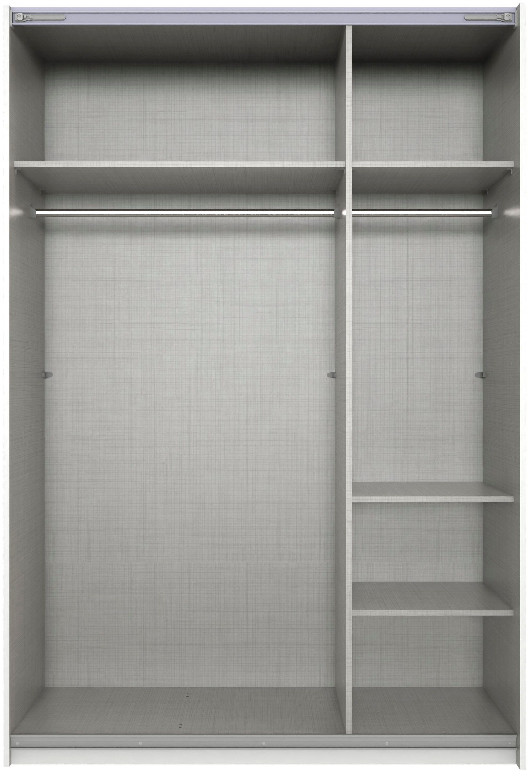 Wimex Schwebetürenschrank Bramfeld Kleiderschrank mit Glaselementen und zusätzlichen Einlegeböden