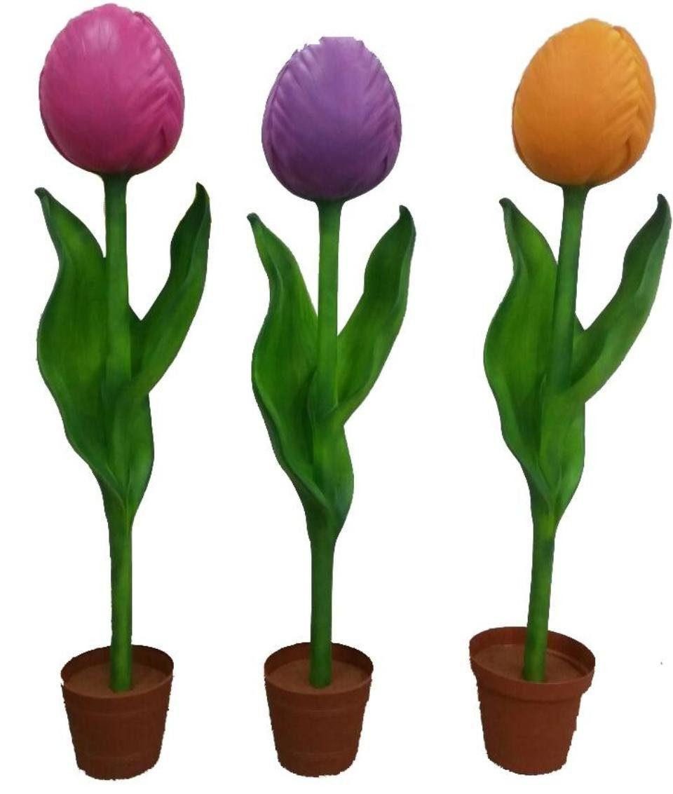 Skulptur Laden Dekoration Garten Tulpe Figur Statue Deko Statuen Terasse