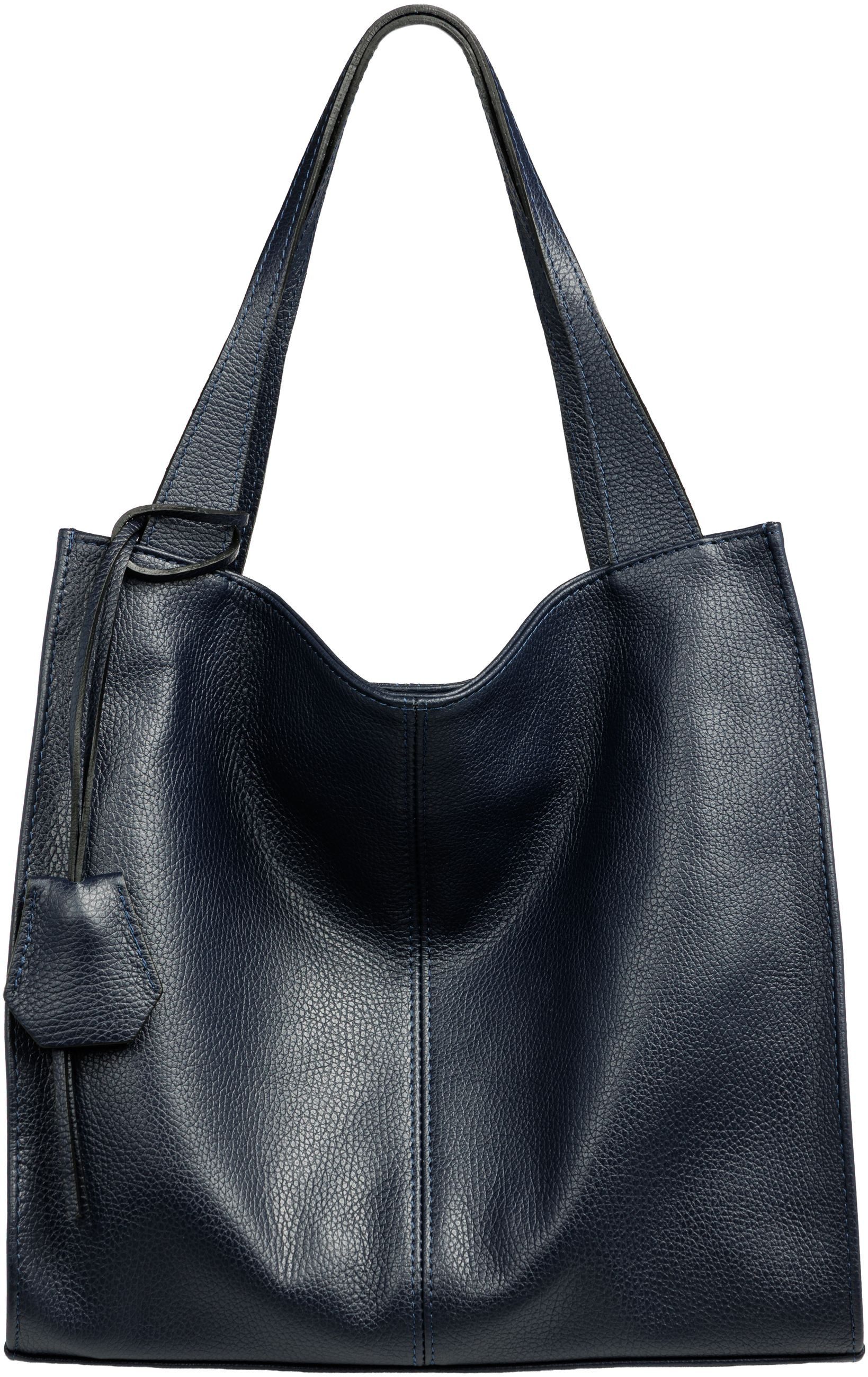 Caspar Schultertasche Großer XL Damen Leder Shopper Tasche - PREMIUM LINE - Modell No.832, elegant, robust & unempfindlich - 100% Echtleder - Handmade in Italy