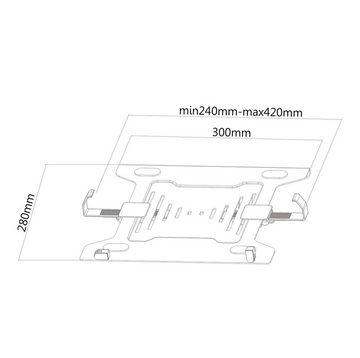 PureMounts PureMounts® - Notebookhalterung PM-ADAPT-NB für VESA Tischhalterungen TV-Wandhalterung