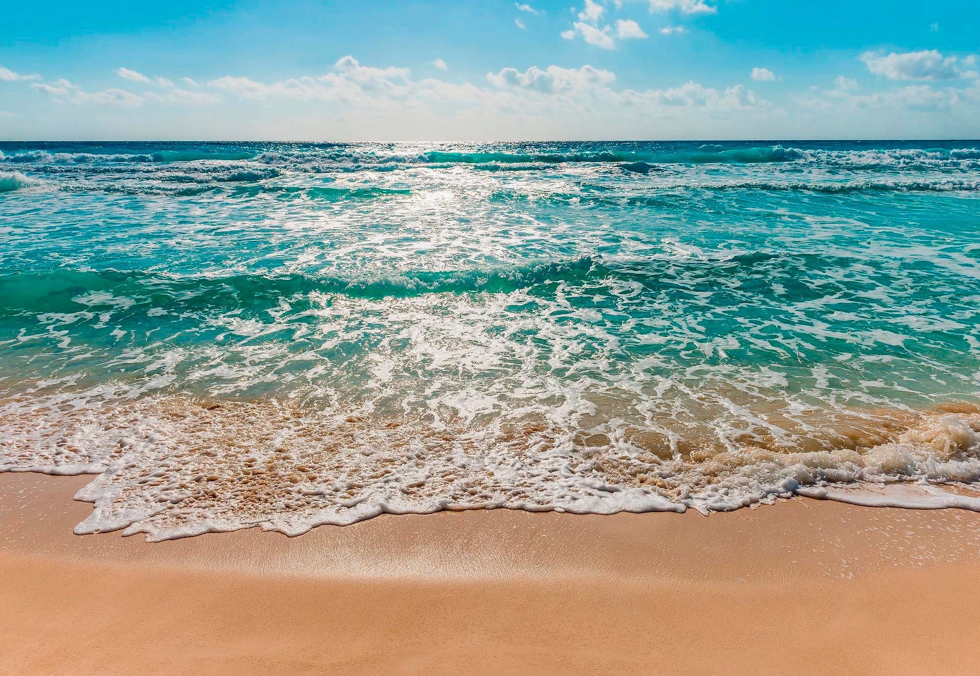 Komar Fototapete Seaside - Größe 368 x 254 cm, glatt, bedruckt, Wohnzimmer, Schlafzimmer