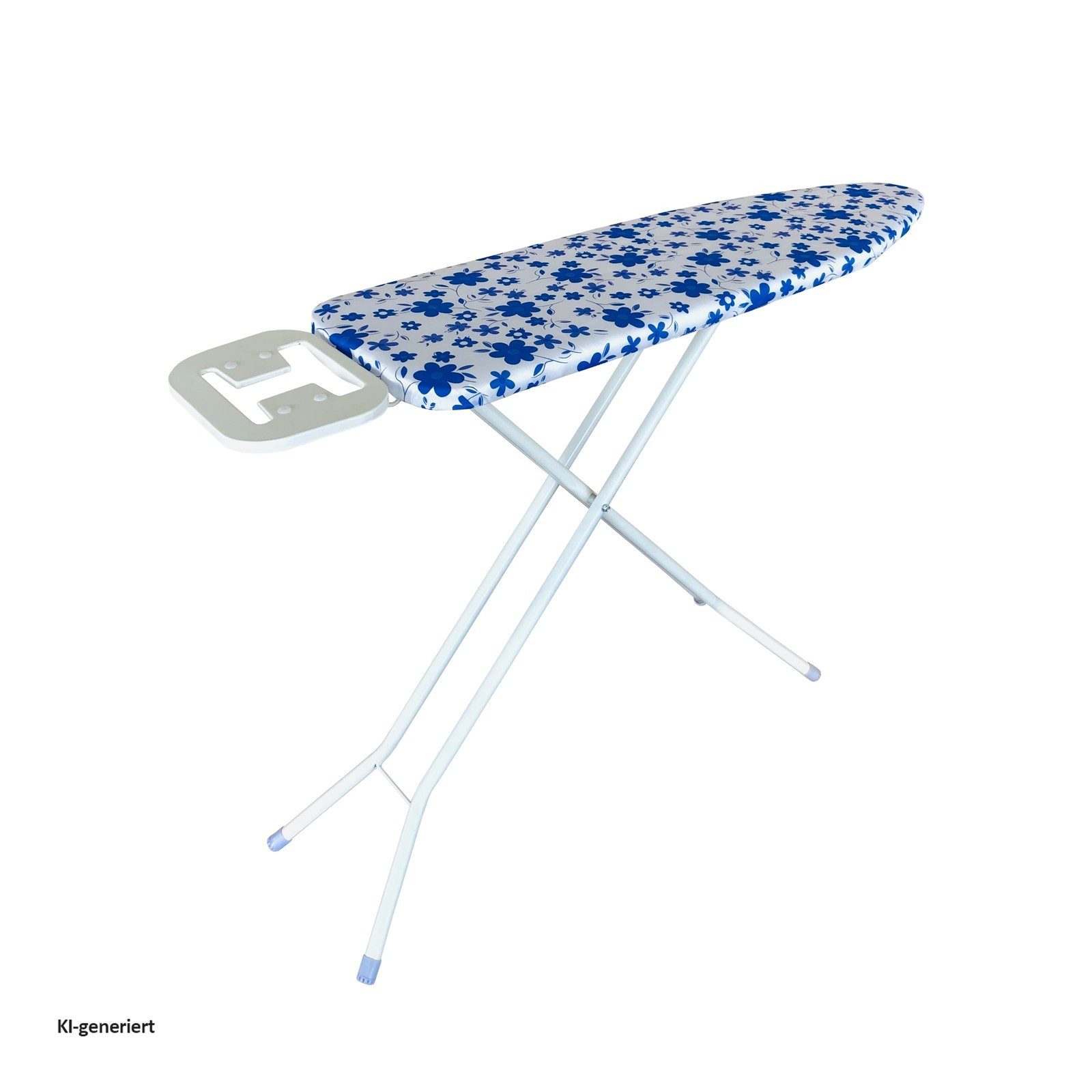 HTI-Line Bügelbrett Bügelbrett Ilona Blau, Bügelfläche 110x33 cm, Bügeltisch mit Bügeleisenablage