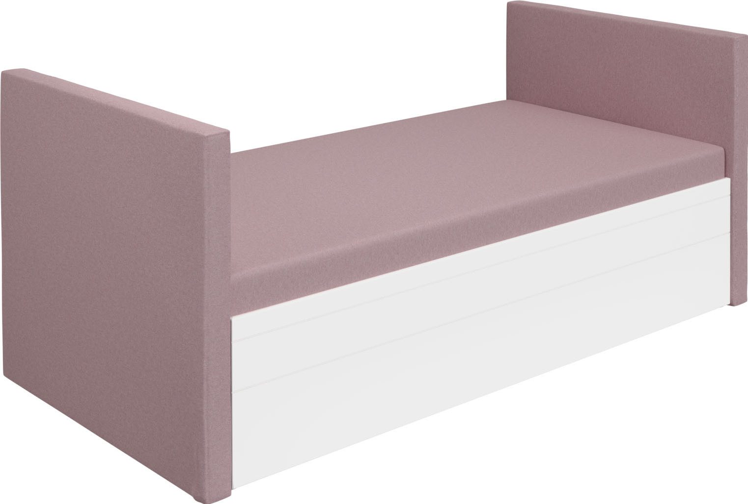 PAIDI Jugendbett FLYNN in verschiedenen Ausführungen, Ausziehbett mit 2 Liegeflächen, Gästebett, Metallgestell inkl. Lattenroste, 2-in-1 Funktionsbett