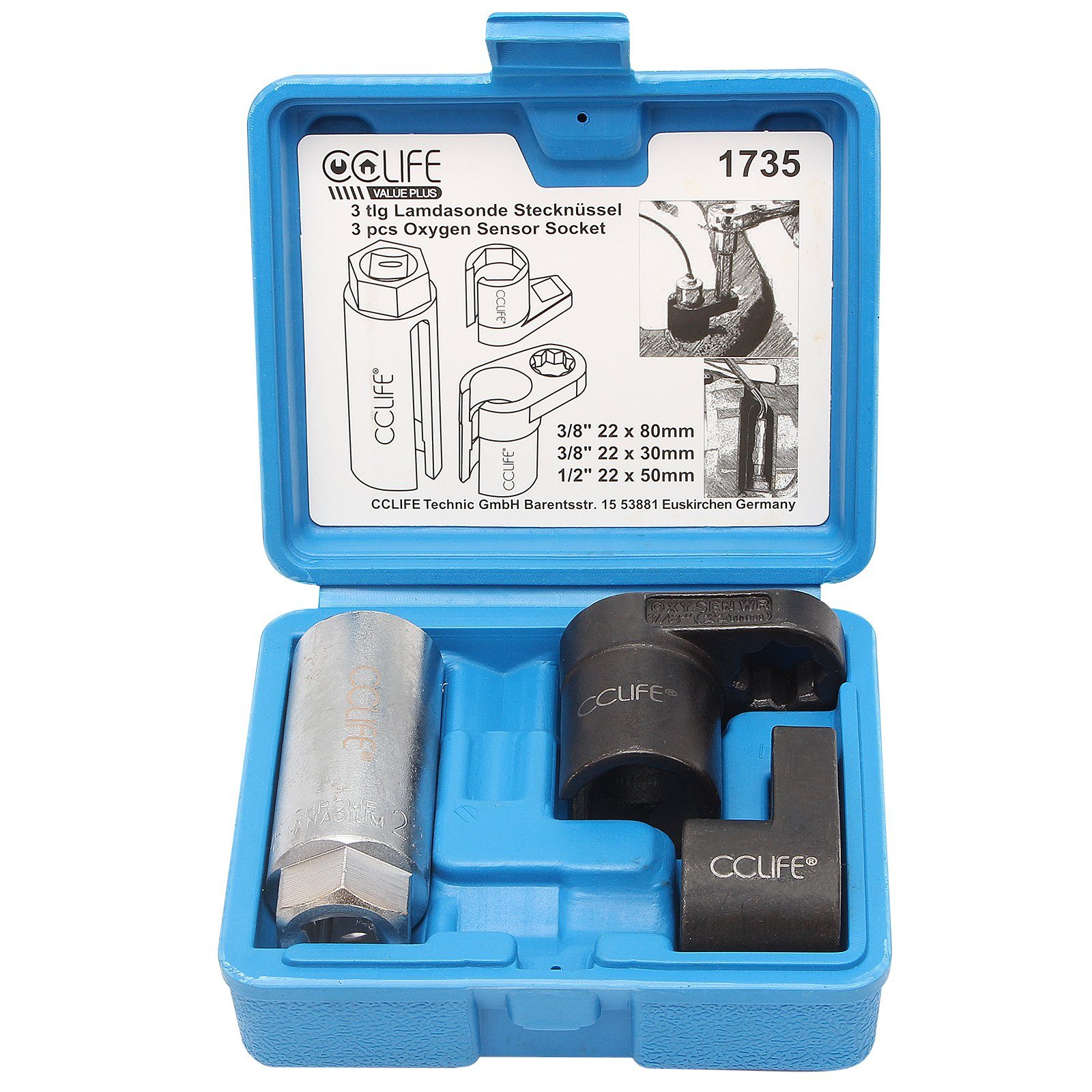 CCLIFE Multitool 17tlg Radlager Druckstück Treibsatz Werkzeug Eintreiber,  (17 St)