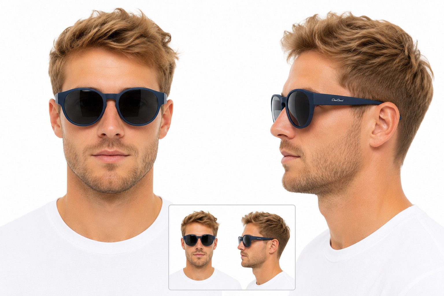 DanCarol Sonnenbrille DC-POL-2060-C9-Blau- Die Überbrille