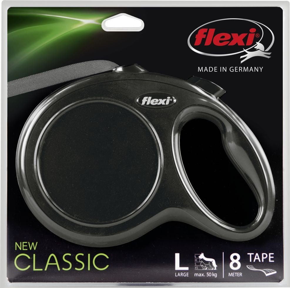 flexi Hundeleine Flexi Hundeleine New Classic L schwarz, Gurt, Leinen