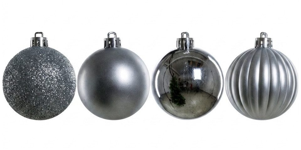 Trend Line Christbaumschmuck TrendLine Weihnachtskugeln bruchfest, langlebig Ø