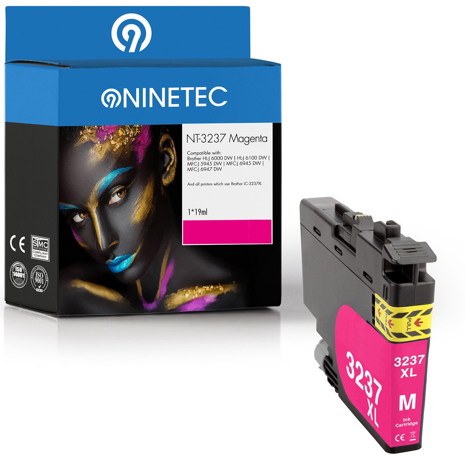 NINETEC ersetzt Brother LC-3237 3237XL Tintenpatrone