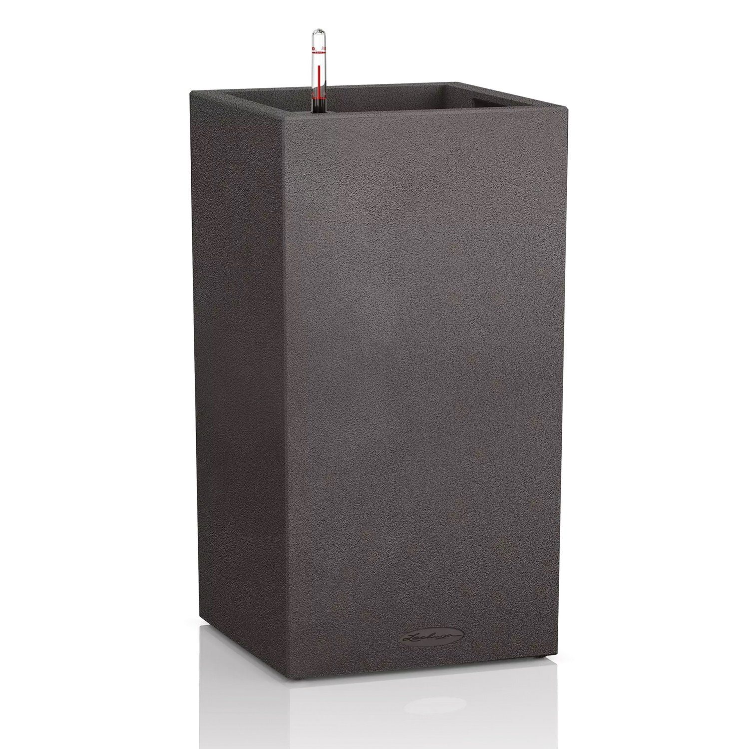 Lechuza® Pflanzkübel Pflanzsäule Canto Stone 30 high graphitschwarz (Komplettset)