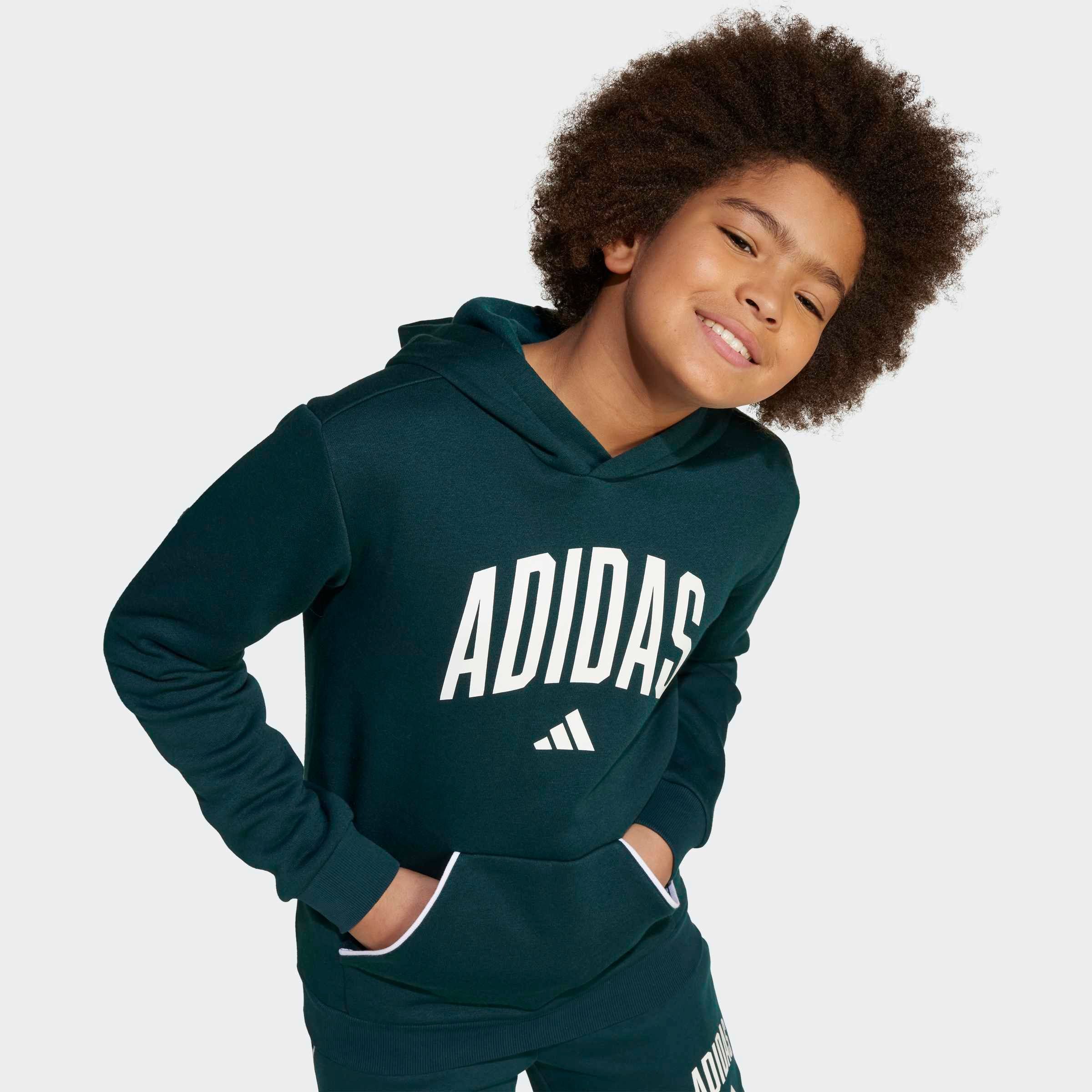 adidas Sportswear Kapuzensweatshirt SEASONALS ESSENTIALS COLLEGIATE TYPOGRAPHY KIDS HOODIE