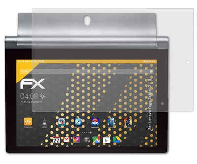 atFoliX Schutzfolie für Lenovo Yoga Tablet 2-10, (2 Folien), Entspiegelnd und stoßdämpfend