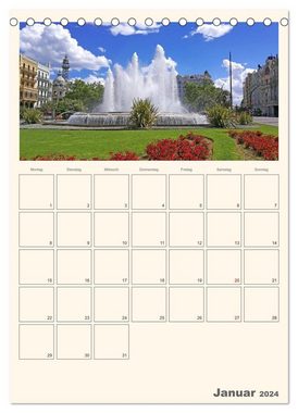 CALVENDO Wandkalender Valencia - Barcelona Terminplaner (Tischkalender 2024 DIN A5 hoch)
