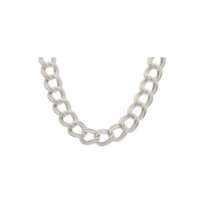 JuwelmaLux Silberkette Halskette Silber Doppelpanzerkette 45 cm (1-tlg) Damen Silberkette Silber 925/000 inkl. Schmuckschachtel