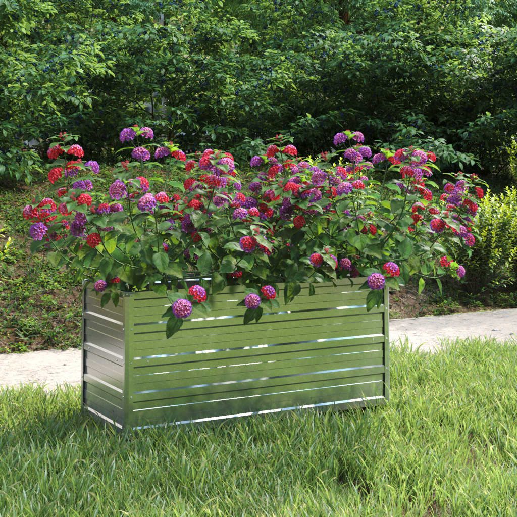 vidaXL Hochbeet, Garten-Hochbeet 100x40x45 cm Verzinkter günstig online kaufen