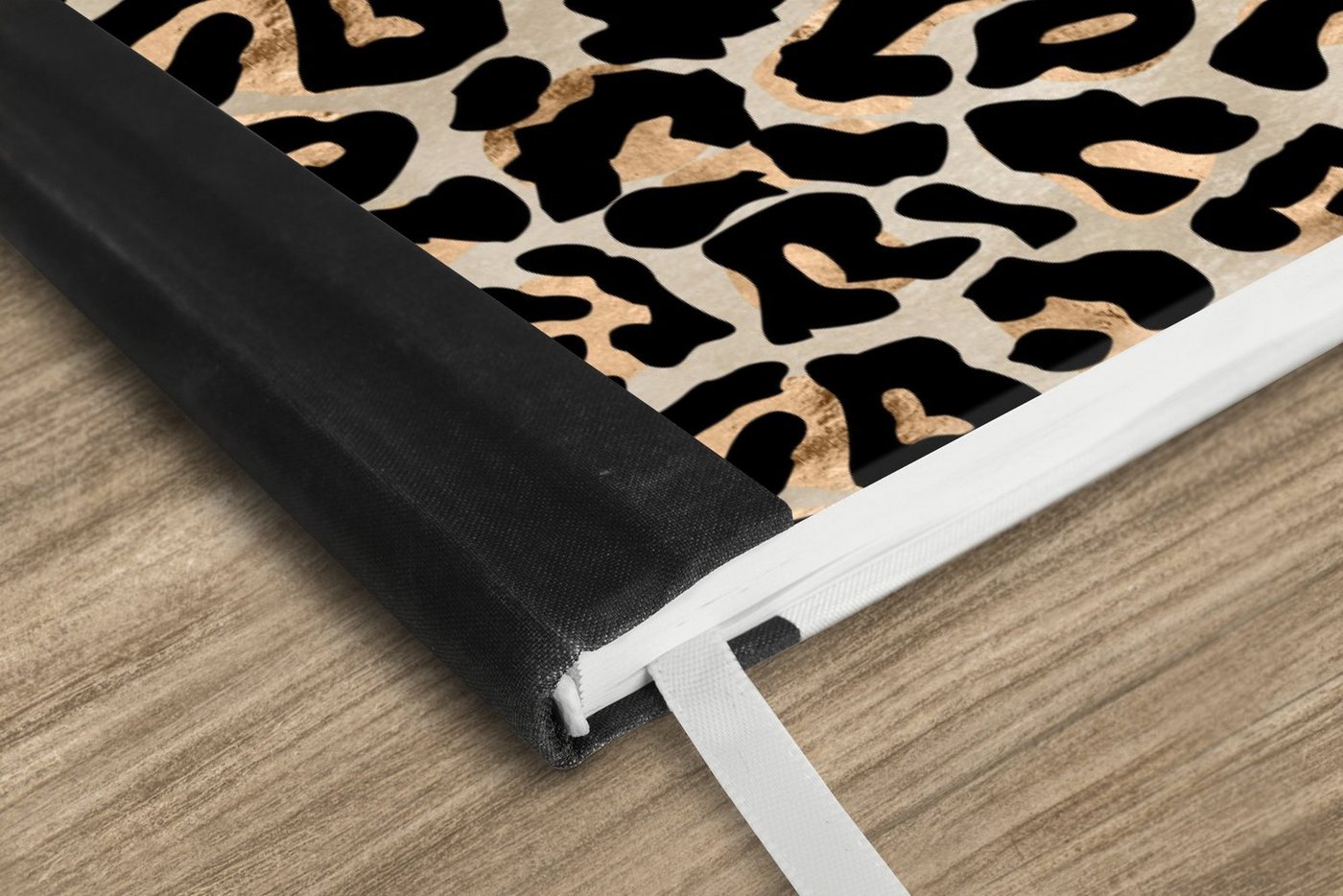 Thumbnail - MuchoWow Notizbuch Panther Druck - Luxus - Gold, Notebook, Notizblock a5, Tagebuch, Journal Liniert