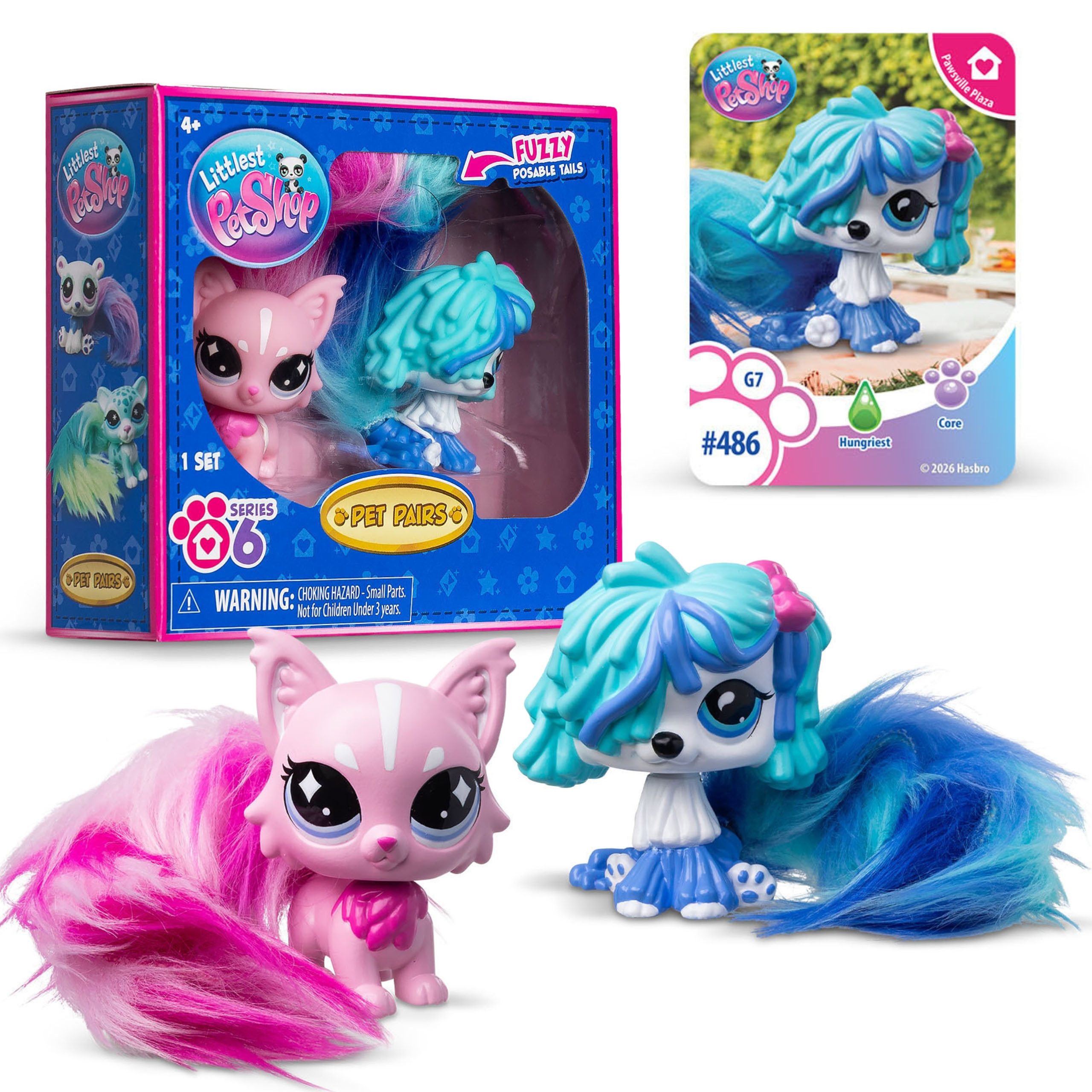 Sarcia.eu Spielfigur Littlest Pet Shop Figurenset #485 #486, Pet Pairs, Twisted Tails