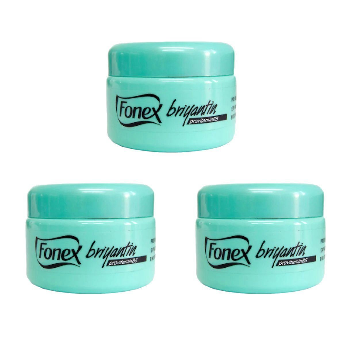 Fonex Cosmetics Styling-Creme 3x Fonex Briyantin Haarstylingcreme Brillantine 150ml, 3-tlg.