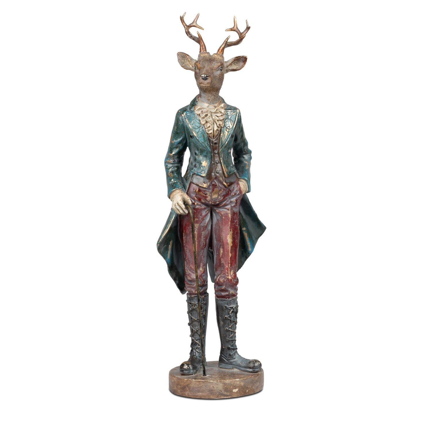 formano Dekofigur Tiere im Anzug Weihnachtsdeko, Weihnachtsdeko, Mehrfarbig, Hirsch, H: 42cm