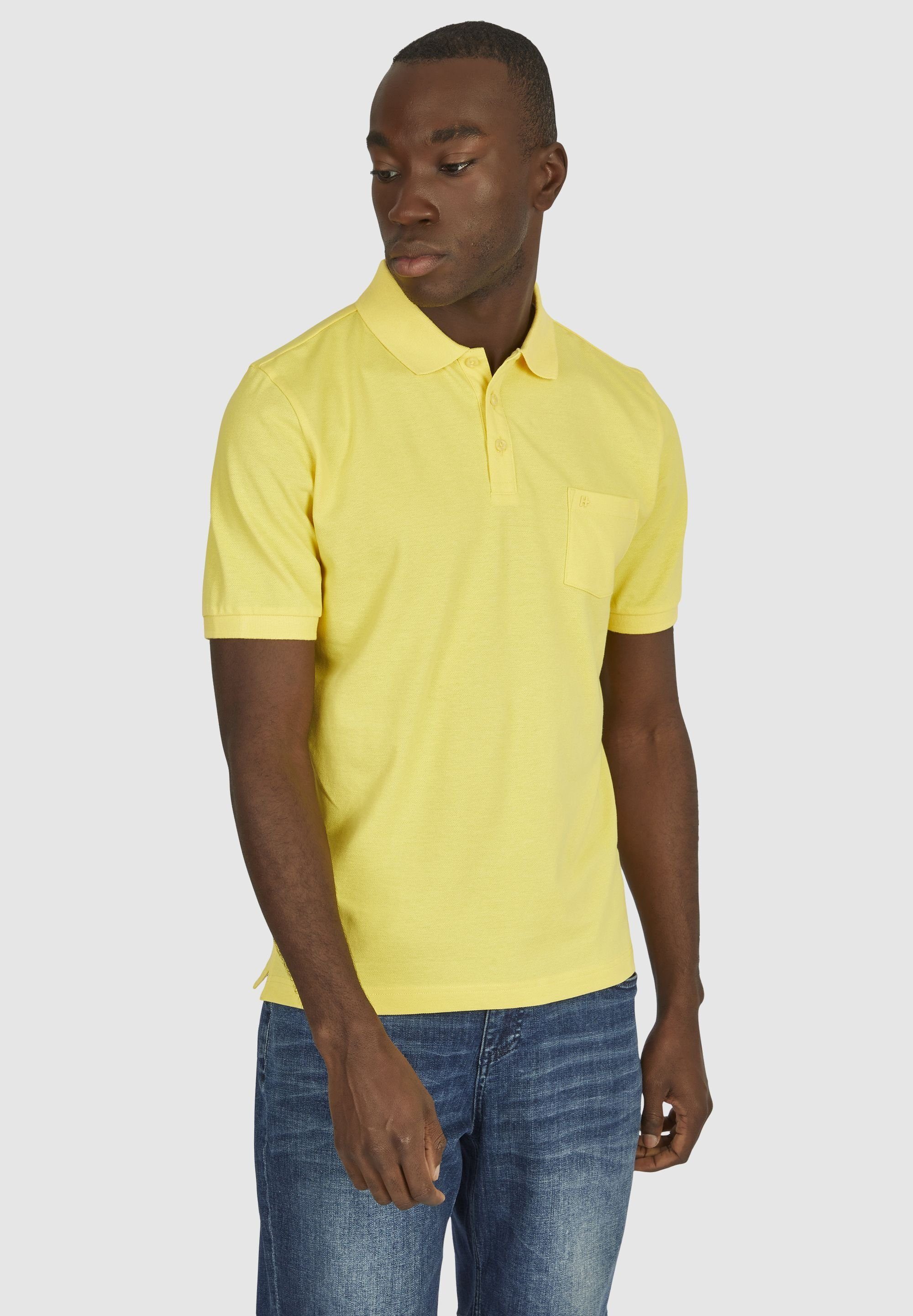 HECHTER PARIS Poloshirt mit polokrage lemon