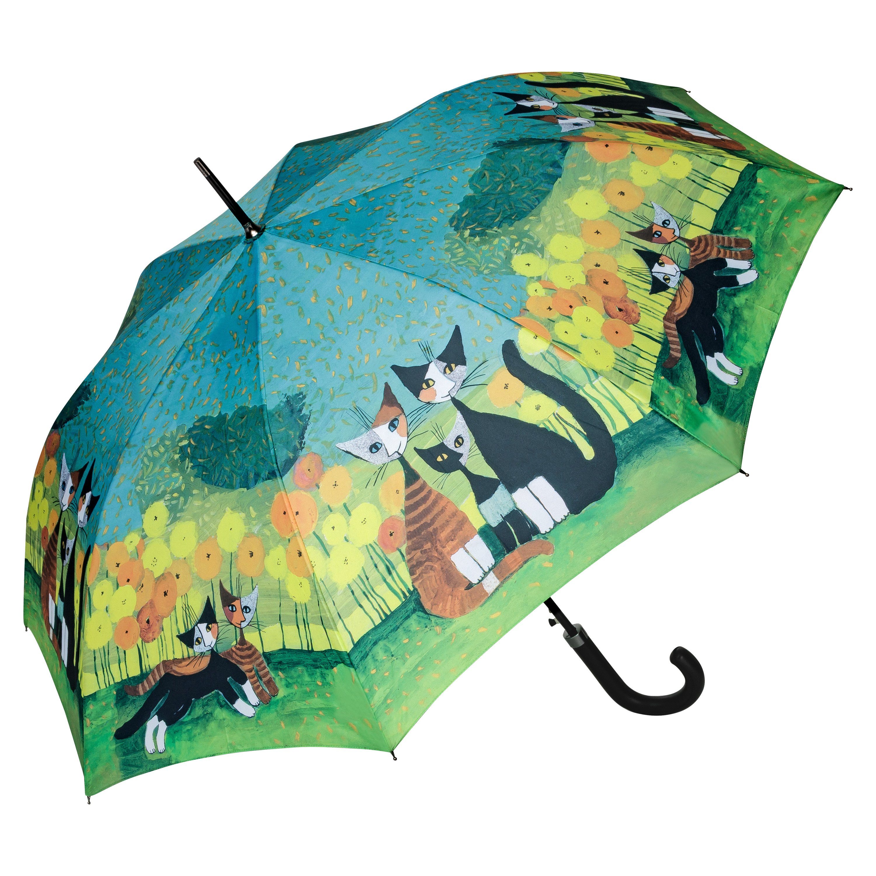 Regenschirm Taschenschirm Kunst Motiv Katze Rosina Wachtmeister Brunello 