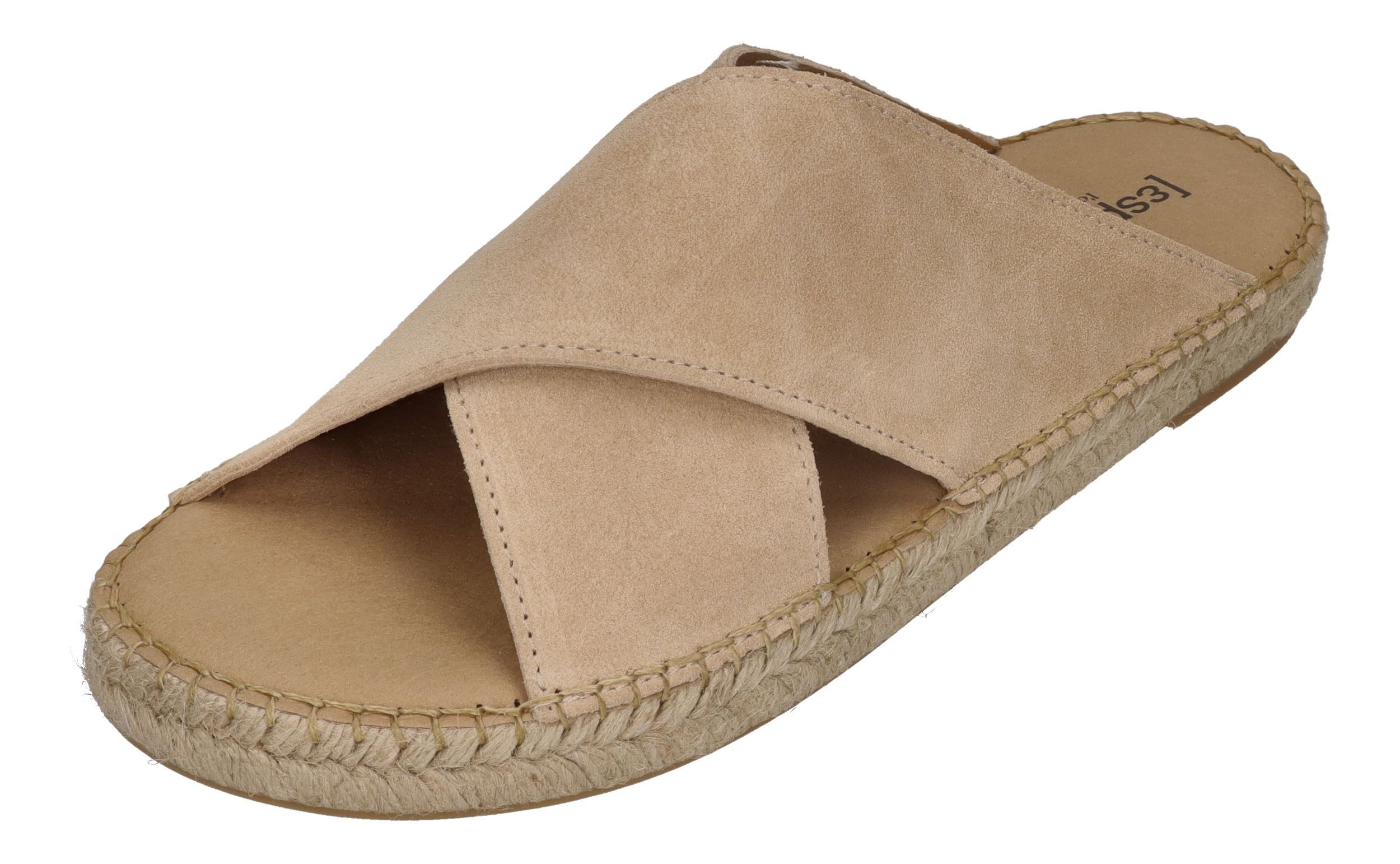 espadrij l´originale CROISETTE VELOUR MEN Pantolette Beige