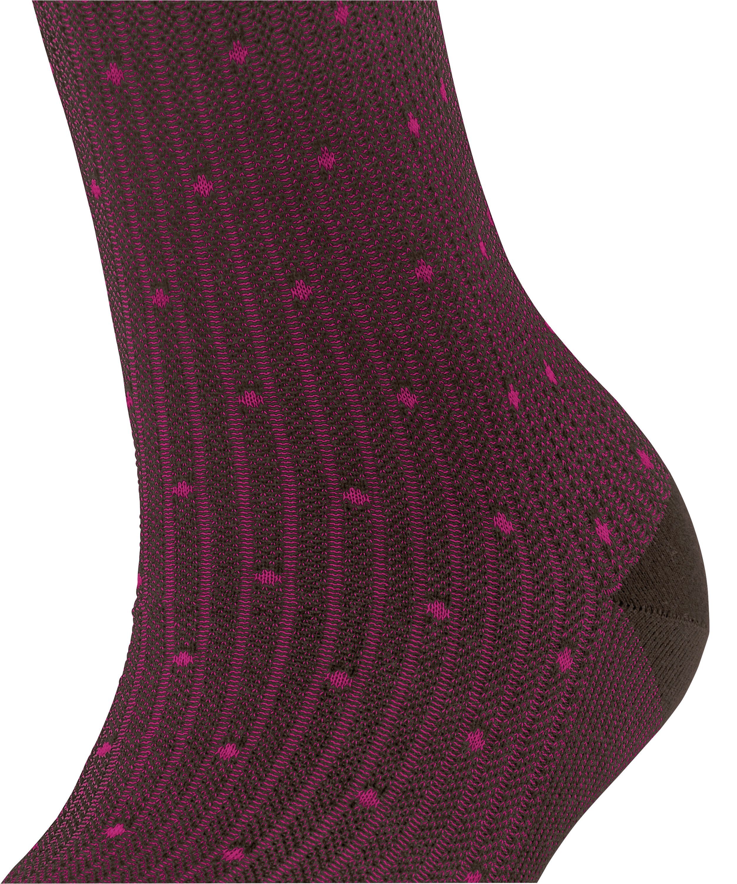 Dot brown Rib (1-Paar) FALKE (5235) dark Socken