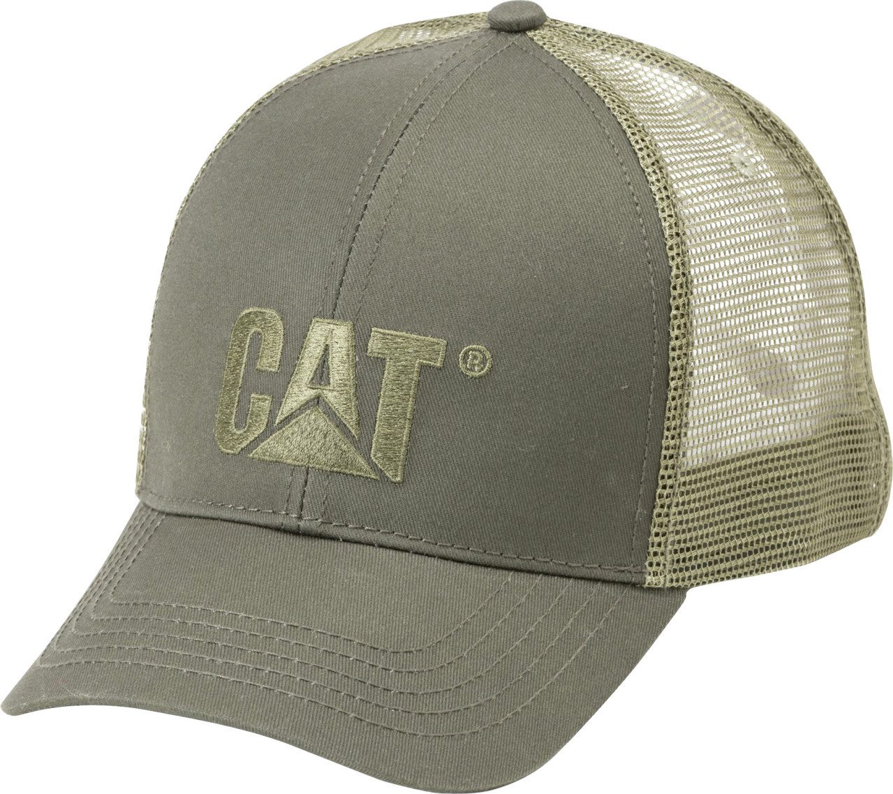 CAT Trucker Cap CAT Trucker Cap Logo Mesh oliv-grün günstig online kaufen