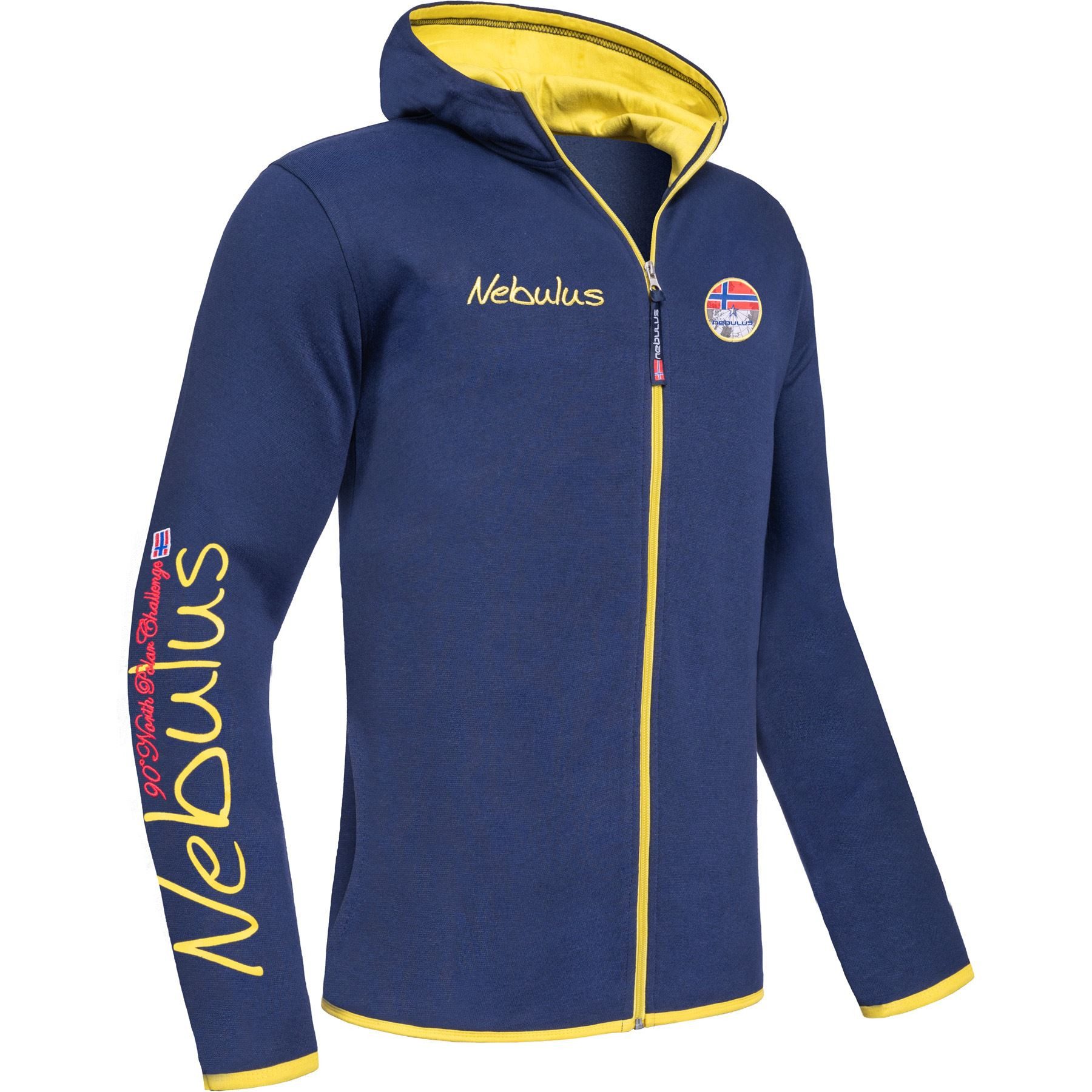 Sweatjacke NORTIS, P6553 - Herren, navy-gelb, XXL