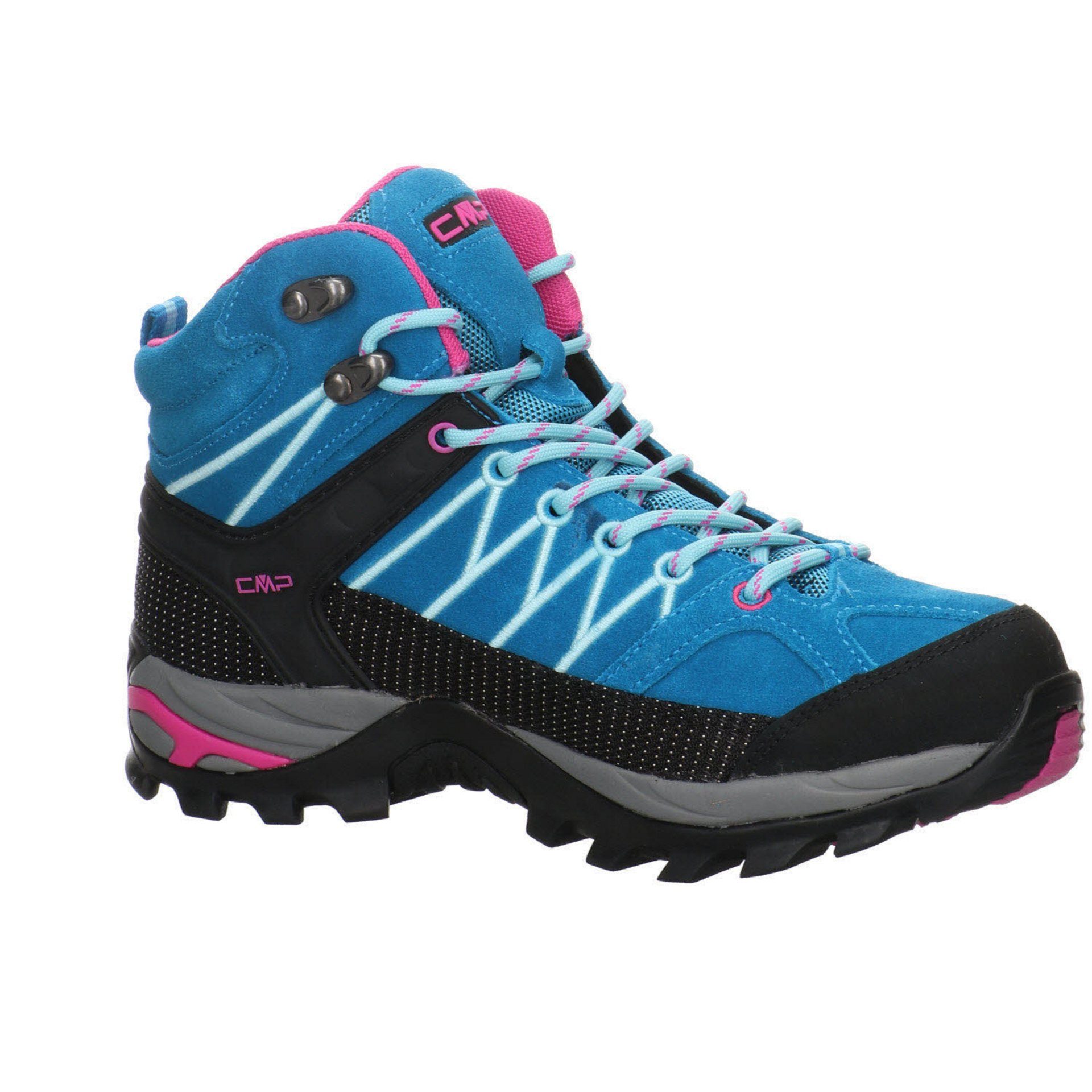 CMP Damen Mid Schuhe türkis-pink Outdoorschuh Outdoor Outdoorschuh Rigel Leder-/Textilkombination