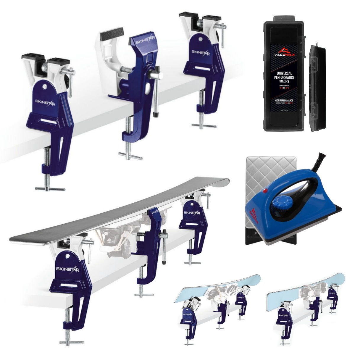 RaceWax Ski RaceWax Skiwax Set 3-teilig Racing Ski Vice Worldcup Skispanner