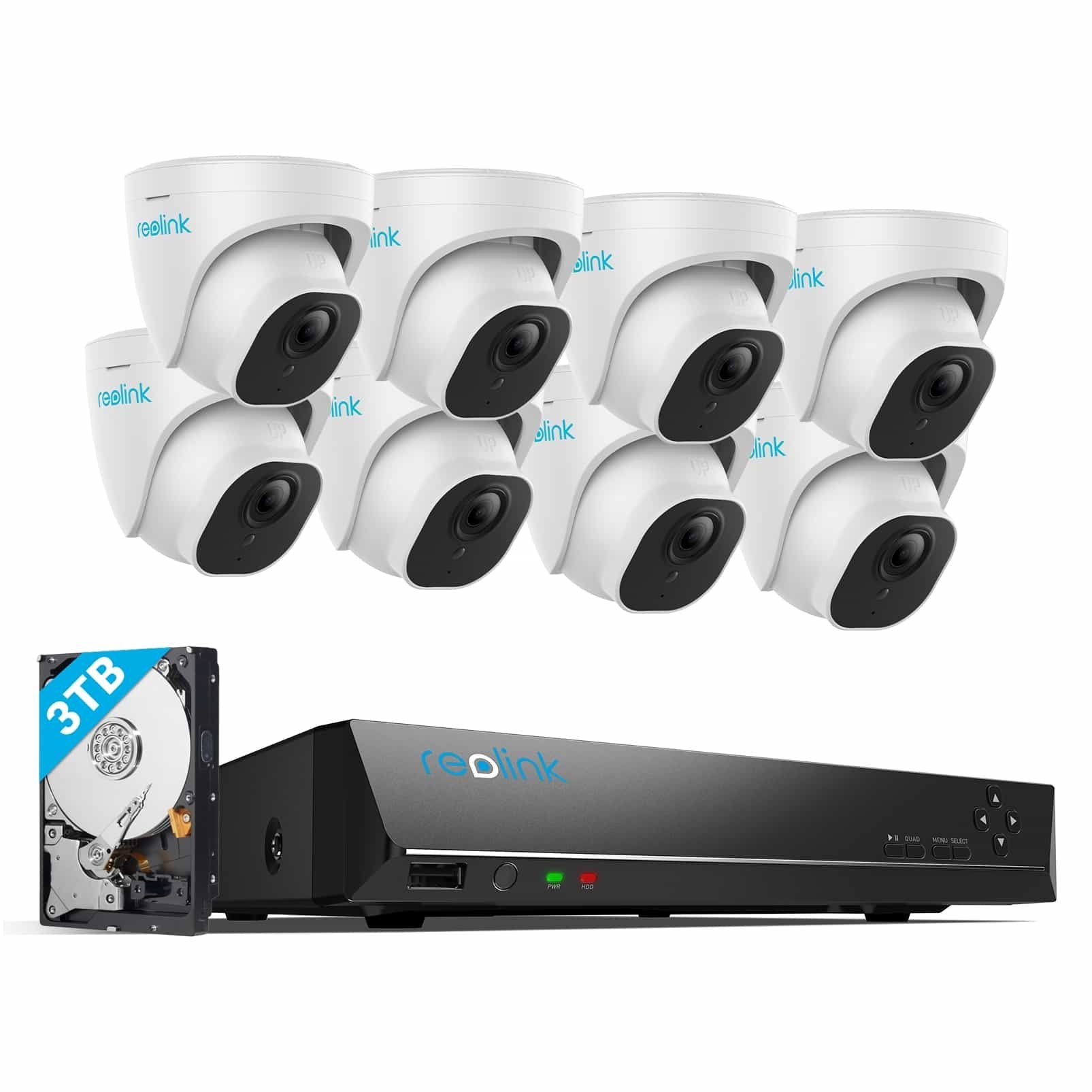 4er Überwachungssystem Set Kameraüberwachung Videoüberwachung Überwachungskamera 