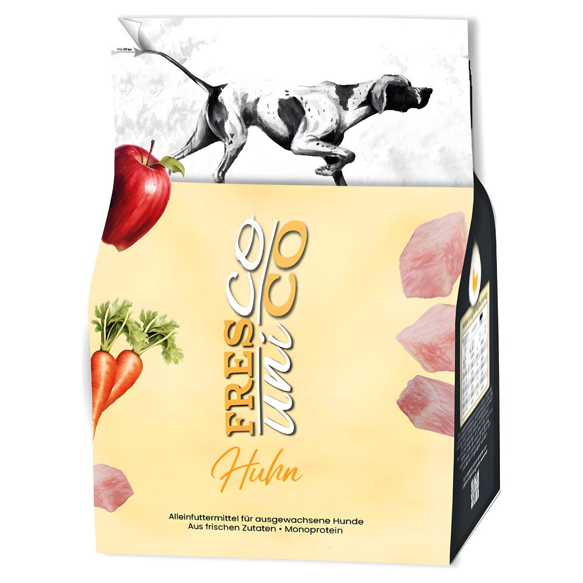 Fresco Trockenfutter unico mit Huhn 1 kg, für: Hund