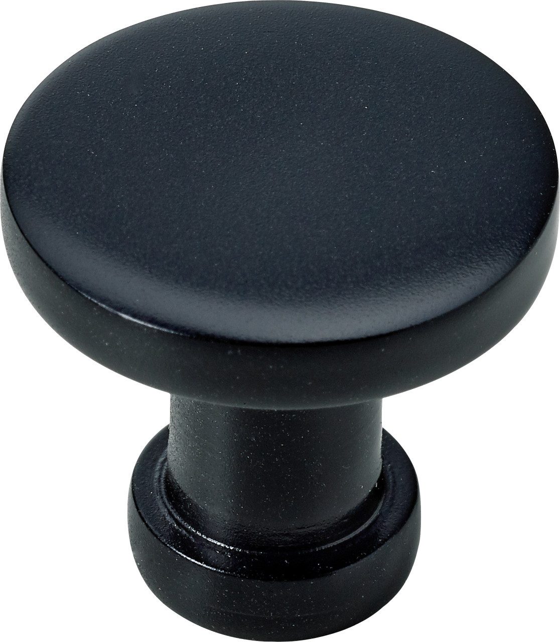 Hettich Möbelgriff Hettich Möbelknopf Aluminium schwarz Ø 26,0 mm - 1