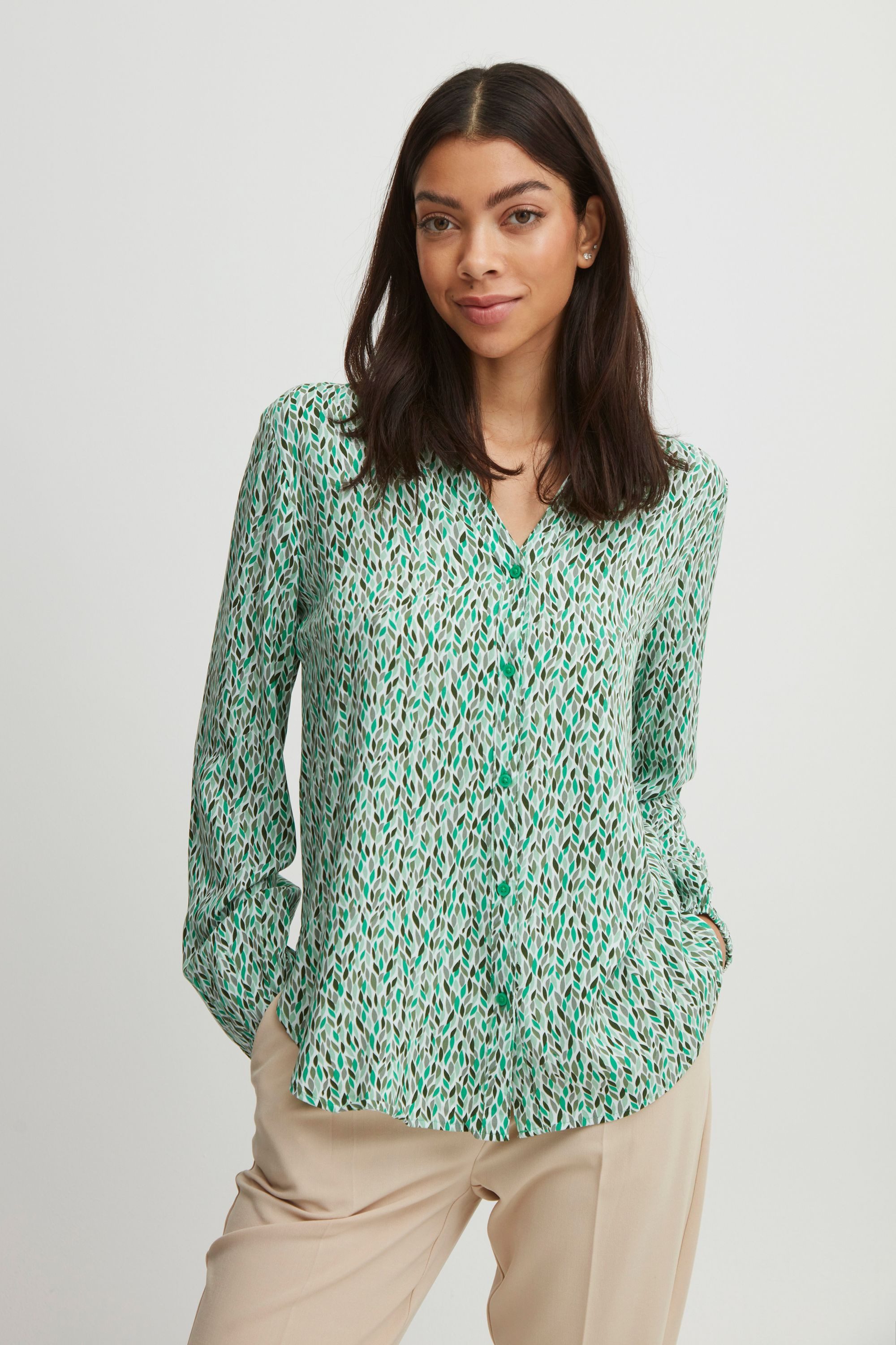 Langarmbluse BYJOSA VNECK SHIRT - 20812710
