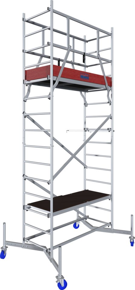 Thumbnail - KRAUSE Arbeitsgerüst ClimTec System, (Set), Komplettgerüst, inkl. 1 Aufstockung und Fahrrollensatz 125 mm