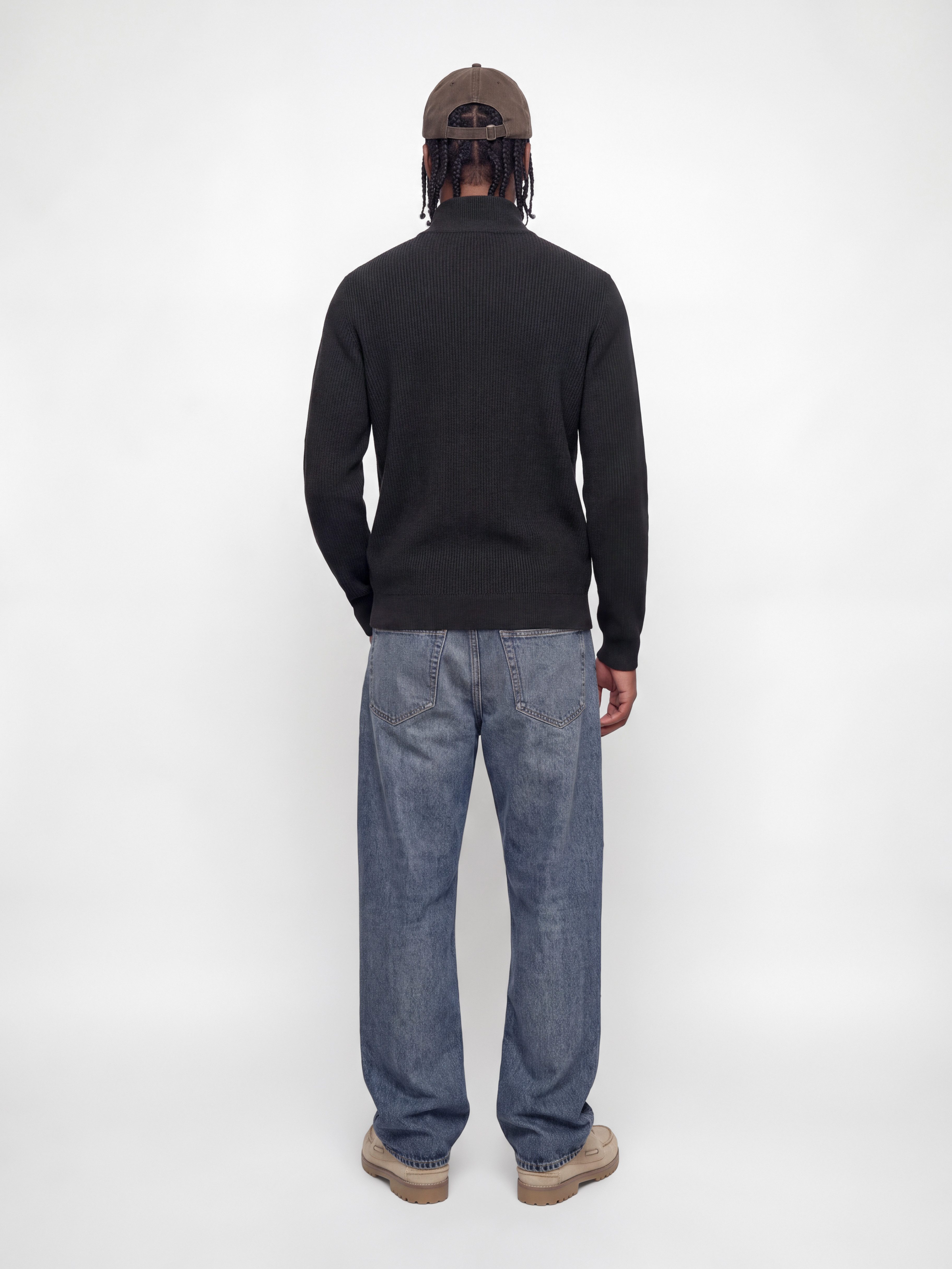 Jack & Jones Strickjacke JJEPERFECT RIB KNIT FULL ZIP CARDIGAN SN Baumwollmischung, mit Reißverschluss – Bild 5 von 5