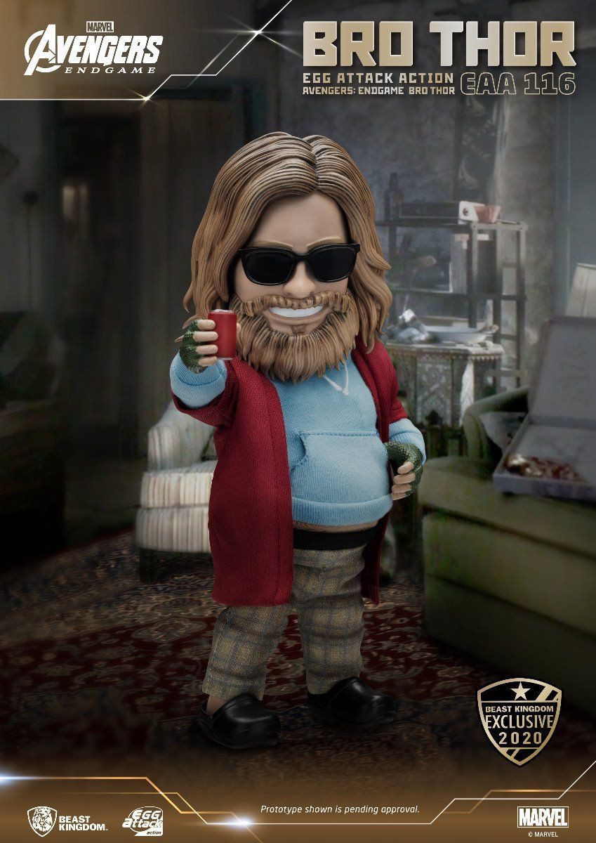 Beast Kingdom Toys Actionfigur EGG ATTACK ACT AVENGERS ENDGAME EAA-116 BRO THOR ACTIONFIGUR EXCLUSIVE