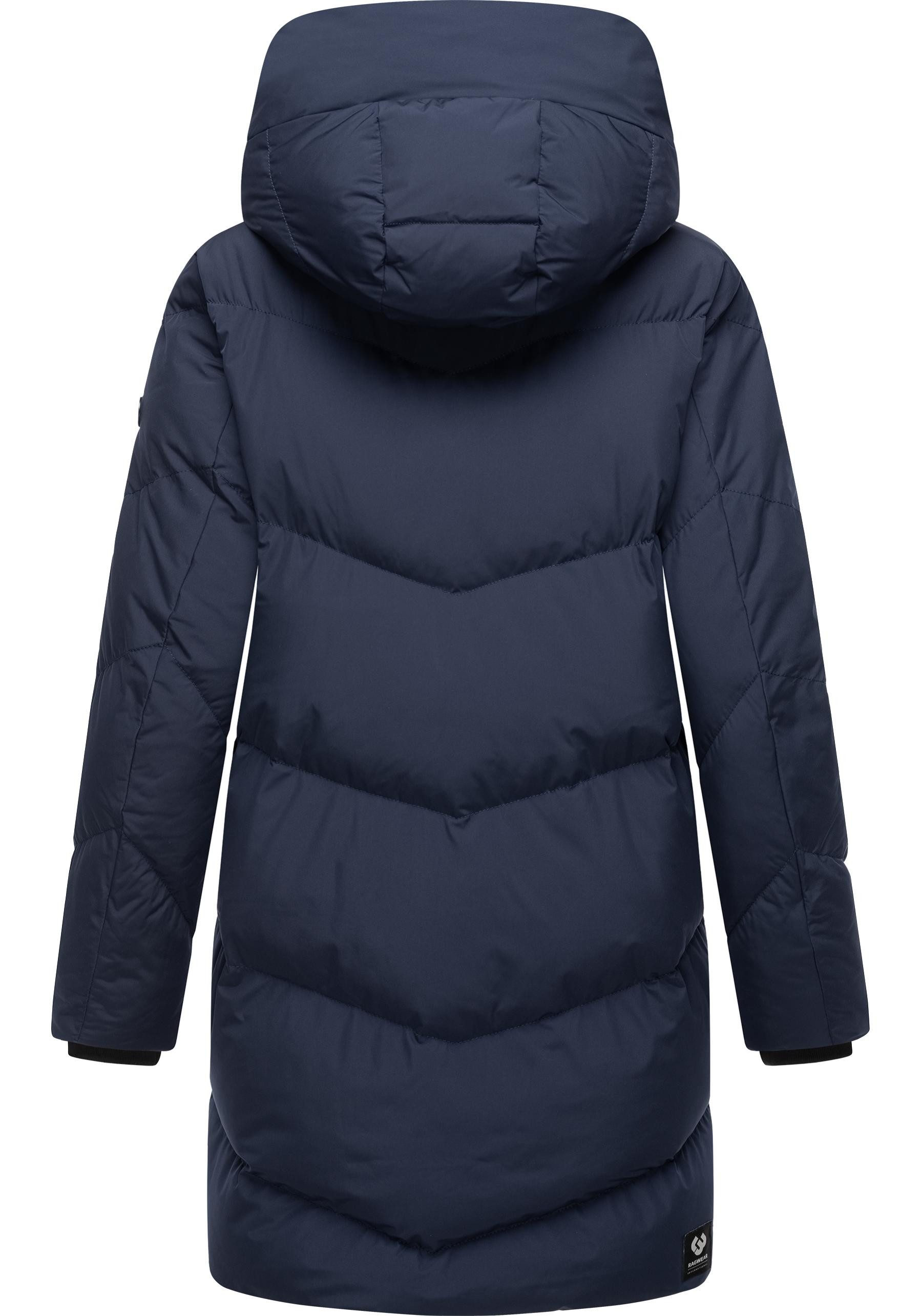 Ragwear Kurzmantel Avelin Wasserdichter gesteppter Damen Wintermantel